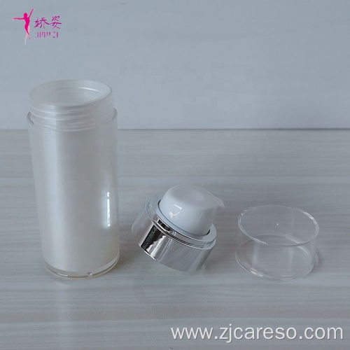 Round Shape Acrylic Airless Pump Bottle Vacuum Bottle